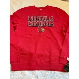 Louisville Cardinals Crewneck Sweatshirt Red XL Mens NFL